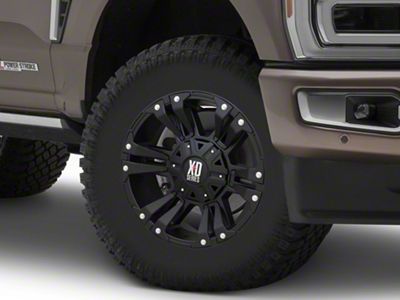 XD Monster II Matte Black 8-Lug Wheel; 18x9; 18mm Offset (23-25 F-350 Super Duty SRW)