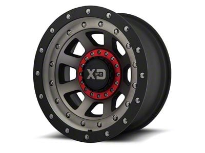 XD FMJ Satin Black with Dark Tint 6-Lug Wheel; 17x9; -12mm Offset (07-13 Sierra 1500)