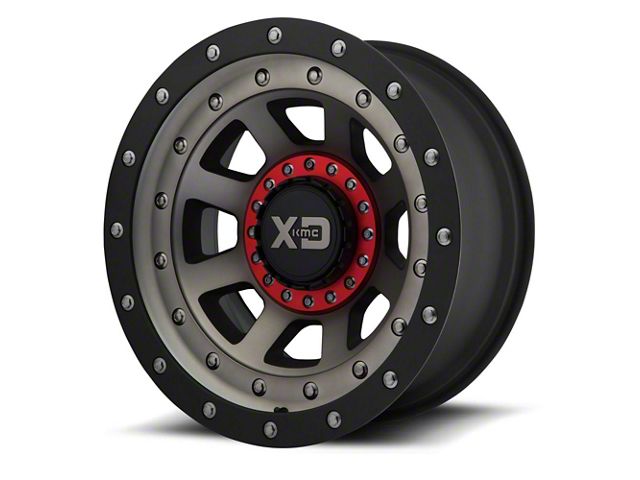 XD FMJ Satin Black with Dark Tint 6-Lug Wheel; 20x12; -44mm Offset (14-18 Silverado 1500)