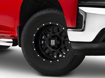 XD Grenade Satin Black 6-Lug Wheel; 17x9; -12mm Offset (19-25 Silverado 1500)