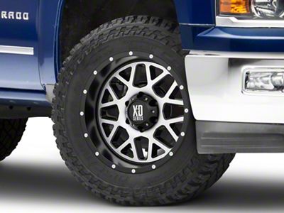 XD Grenade Satin Black Machined 6-Lug Wheel; 20x12; -44mm Offset (14-18 Silverado 1500)
