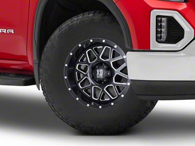XD Grenade Satin Black Milled 6-Lug Wheel; 17x9; -12mm Offset (19-26 Sierra 1500)