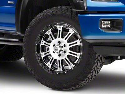 XD Hoss Gloss Black Machined 6-Lug Wheel; 20x9; 30mm Offset (15-20 F-150)
