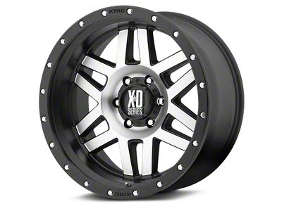 XD Machete Black Machined 6-Lug Wheel; 20x10; -24mm Offset (07-13 Sierra 1500)