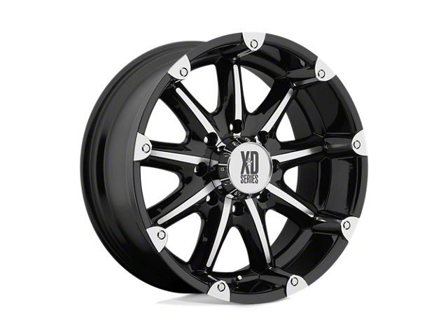 XD Badlands Gloss Black Machined 5-Lug Wheel; 20x9; 18mm Offset (02-08 RAM 1500, Excluding Mega Cab)