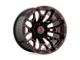 XD Boneyard Gloss Black Milled with Red Tint 8-Lug Wheel; 20x10; -18mm Offset (06-08 RAM 1500 Mega Cab)