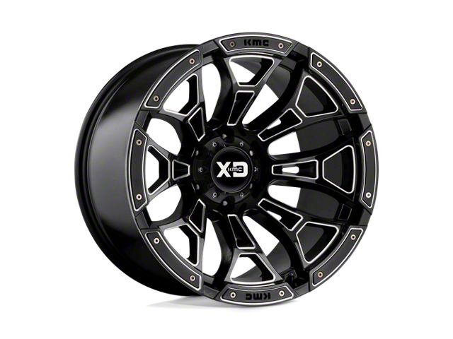 XD Boneyard Gloss Black Milled 5-Lug Wheel; 18x10; -18mm Offset (02-08 RAM 1500, Excluding Mega Cab)