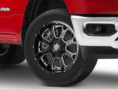 XD Buck 25 Gloss Black Milled 6-Lug Wheel; 20x9; 0mm Offset (19-25 RAM 1500)