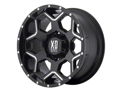 XD Crux Gloss Black Milled 6-Lug Wheel; 20x9; 18mm Offset (19-25 RAM 1500)