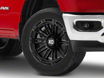 XD Double Deuce Satin Black 6-Lug Wheel; 20x12; -44mm Offset (19-25 RAM 1500)