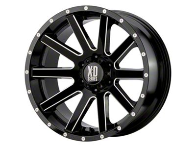 XD Heist Gloss Black Milled 6-Lug Wheel; 20x9; 30mm Offset (19-25 RAM 1500)