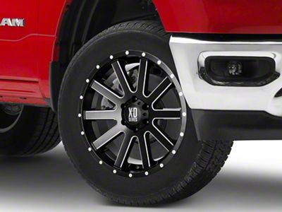 XD Heist Satin Black Milled 6-Lug Wheel; 20x9; 18mm Offset (19-25 RAM 1500)