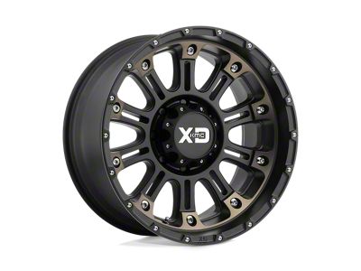 XD Hoss II Satin Black Machined Dark Tint 8-Lug Wheel; 17x9; 18mm Offset (06-08 RAM 1500 Mega Cab)