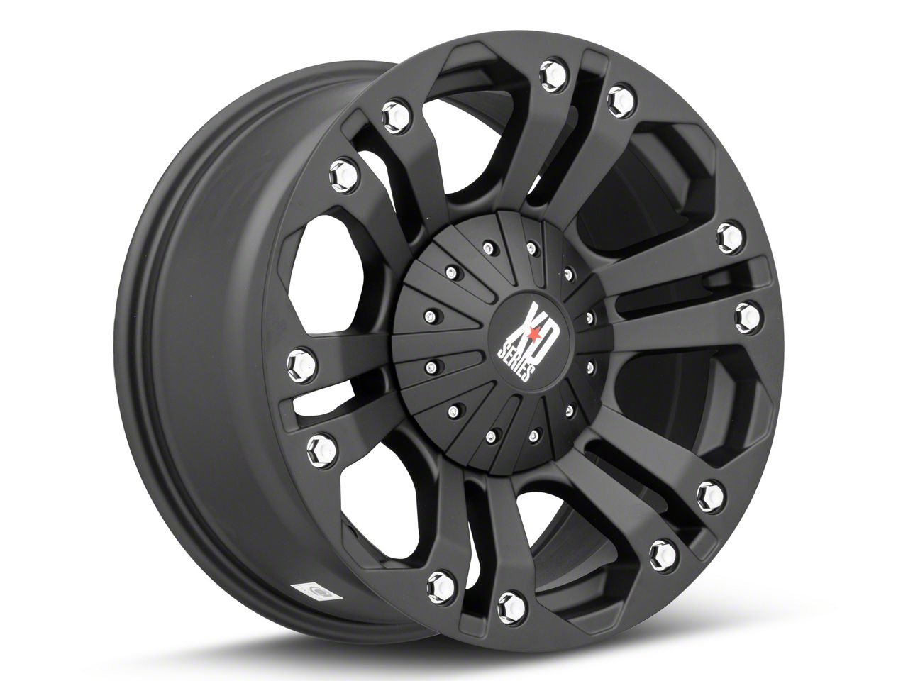 XD Monster Matte Black 5-Lug Wheel; 18x9; -12mm Offset (02-08 RAM 1500,  Excluding Mega Cab)