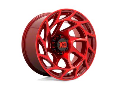 XD Onslaught Candy Red 6-Lug Wheel; 20x10; -18mm Offset (19-25 RAM 1500)