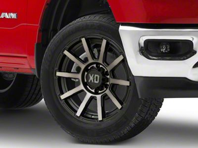XD Outbreak Satin Black with Gray Tint 6-Lug Wheel; 20x9; 0mm Offset (19-25 RAM 1500)