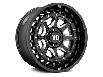 XD Outlander Gloss Black Milled 6-Lug Wheel; 20x10; -18mm Offset (19-25 RAM 1500)