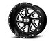 XD Recoil Satin Black Milled with Reversible Ring 6-Lug Wheel; 22x10; -18mm Offset (19-24 RAM 1500)