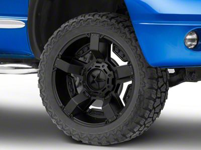 XD Rockstar II Matte Black 5-Lug Wheel; 22x9.5; 12mm Offset (02-08 RAM 1500, Excluding Mega Cab)
