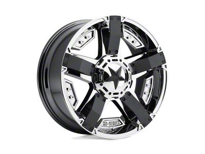 XD Rockstar II PVD Chrome with Matte Black Accents 5-Lug Wheel; 17x8; 10mm Offset (02-08 RAM 1500, Excluding Mega Cab)