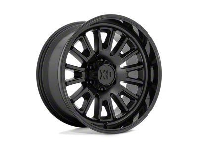 XD Rover Satin Black with Gloss Black Lip 5-Lug Wheel; 20x10; -18mm Offset (02-08 RAM 1500, Excluding Mega Cab)