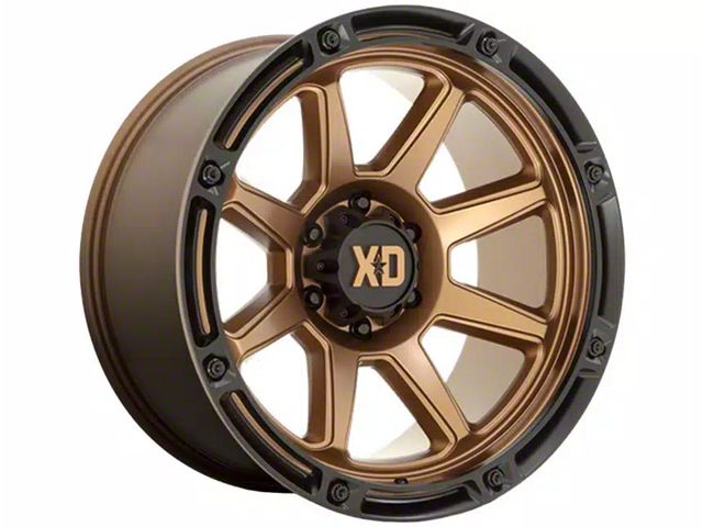 XD Titan Matte Bronze with Black Lip 6-Lug Wheel; 20x10; -18mm Offset (19-24 RAM 1500)