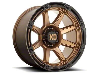 XD Titan Matte Bronze with Black Lip 8-Lug Wheel; 20x9; 0mm Offset (06-08 RAM 1500 Mega Cab)