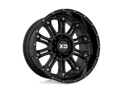 XD Hoss II Gloss Black 8-Lug Wheel; 18x9; 18mm Offset (19-24 RAM 3500 SRW)