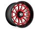 XD Phoenix Candy Red Milled with Black Lip 6-Lug Wheel; 20x9; 0mm Offset (19-23 Ranger)