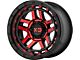 XD Recon Gloss Black Machined with Red Tint 6-Lug Wheel; 17x9; -12mm Offset (19-23 Ranger)