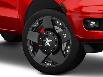 XD Rockstar Matte Black 6-Lug Wheel; 22x9.5; 12mm Offset (19-23 Ranger)