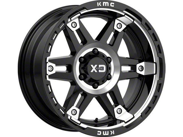 XD Spy II Gloss Black Machined 6-Lug Wheel; 20x10; -18mm Offset (19-23 Ranger)