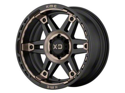 XD Spy II Satin Black Dark Tint 6-Lug Wheel; 20x10; -18mm Offset (19-23 Ranger)