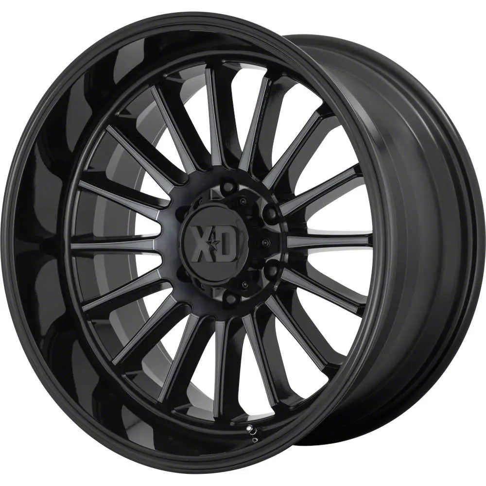 XD Ranger Whiplash Gloss Black with Gray Tint 6-Lug Wheel; 20x10; -18mm ...