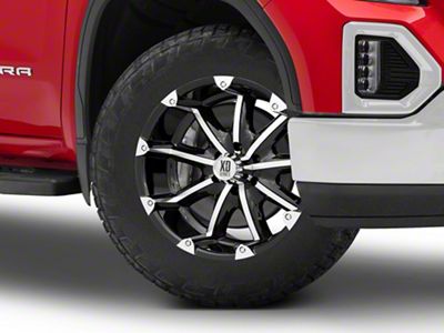 XD Badlands Gloss Black Machined 6-Lug Wheel; 20x9; -12mm Offset (19-25 Sierra 1500)