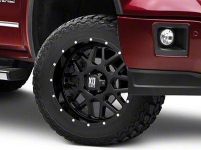 XD Grenade Gloss Black 6-Lug Wheel; 20x12; -44mm Offset (14-18 Sierra 1500)