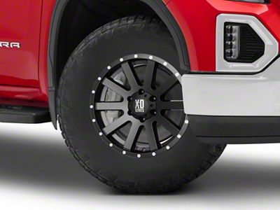 XD Heist Satin Black Milled 6-Lug Wheel; 18x9; 18mm Offset (19-25 Sierra 1500)