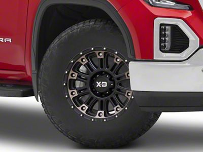XD Hoss II Satin Black Machined with Dark Tint 6-Lug Wheel; 18x9; 0mm Offset (19-25 Sierra 1500)