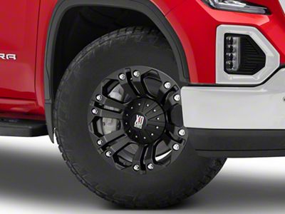 XD Monster Matte Black 6-Lug Wheel; 18x9; -12mm Offset (19-25 Sierra 1500)