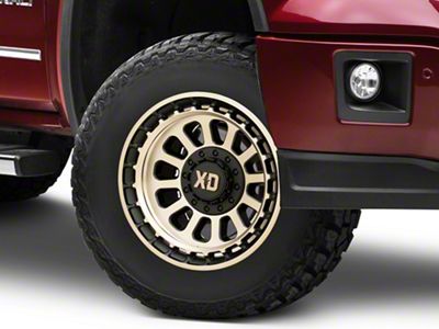 XD Omega Satin Black with Bronze Tint 6-Lug Wheel; 17x9; 18mm Offset (14-18 Sierra 1500)