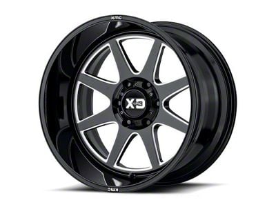 XD Pike Gloss Black Milled 6-Lug Wheel; 20x9; 0mm Offset (19-24 Sierra 1500)