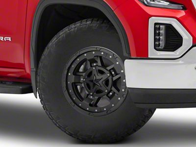XD Rockstar III Matte Black 6-Lug Wheel; 17x8; 20mm Offset (19-26 Sierra 1500)