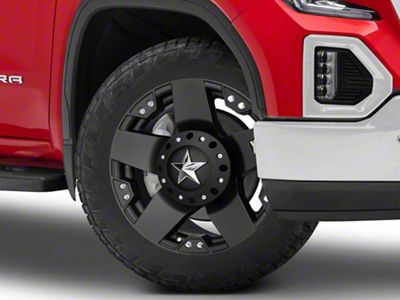 XD Rockstar Matte Black 6-Lug Wheel; 22x9.5; 12mm Offset (19-25 Sierra 1500)