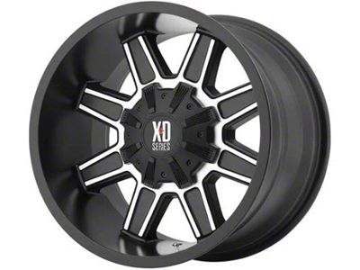 XD Trap Satin Black with Machined Face 6-Lug Wheel; 18x9; 18mm Offset (19-25 Sierra 1500)