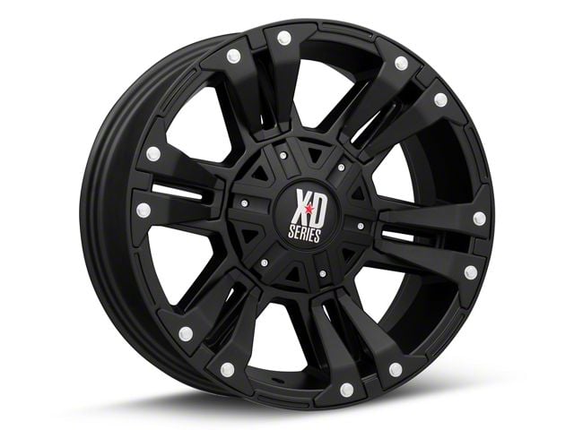 XD Monster II Matte Black 8-Lug Wheel; 20x9; 18mm Offset (20-24 Sierra 2500 HD)