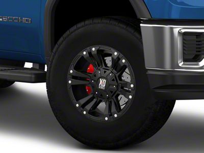 XD Monster II Matte Black 8-Lug Wheel; 17x9; 18mm Offset (20-25 Sierra 2500 HD)