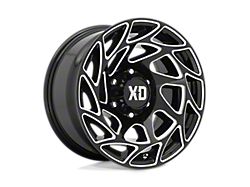 XD Onslaught Gloss Black Milled 8-Lug Wheel; 20x9; 0mm Offset (07-10 Sierra 2500 HD)
