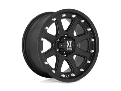 XD Addict Matte Black 8-Lug Wheel; 18x9; -12mm Offset (07-10 Sierra 3500 HD SRW)