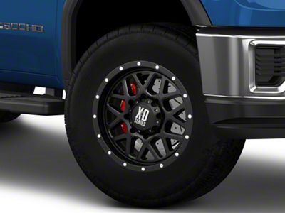 XD Grenade Satin Black 8-Lug Wheel; 18x9; 18mm Offset (20-26 Sierra 3500 HD SRW)