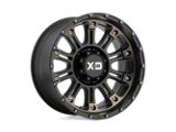 XD Hoss II Satin Black Machined Dark Tint 8-Lug Wheel; 20x10; -24mm Offset (20-26 Sierra 3500 HD SRW)